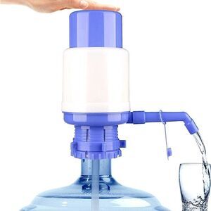 New! Primo, Blue & White, Water Jug, Manual Fountain Pressure Pump.